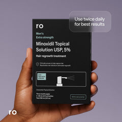 Ro Roman minoxidil clinical study graphic summarizes efficacy data