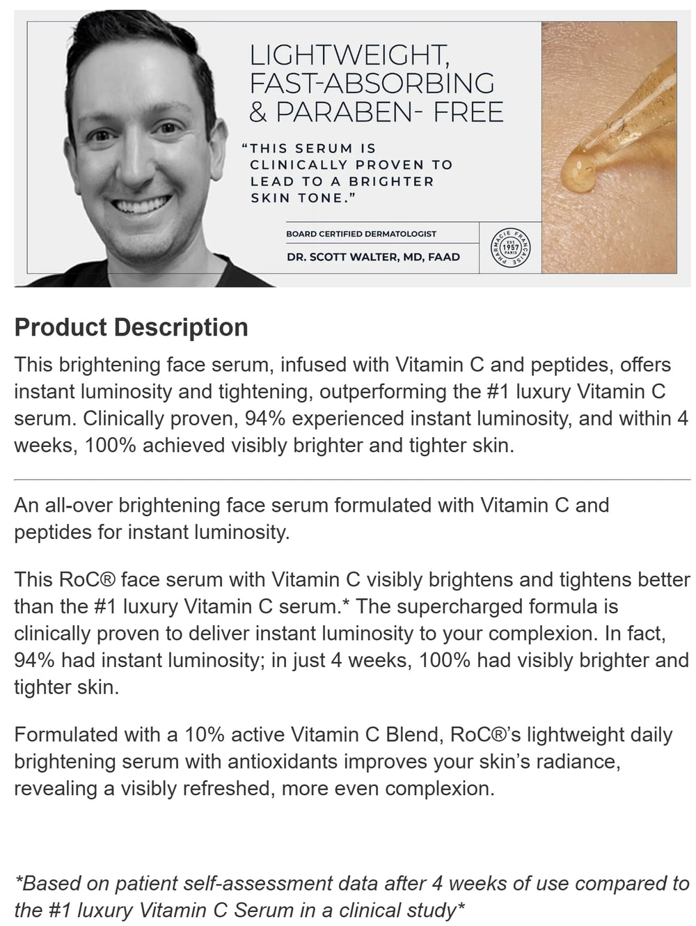 RoC fragrance-free formula supports gentle under-eye care.