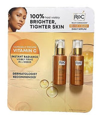 RoC Revive and Glow Vitamin C Serum bottle for brightening and even skin tone