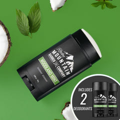 Rocky Mountain Barber Co deodorant application close-up demonstrating smooth glide.