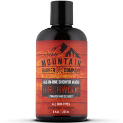 Rocky Mountain Birchwood all-in-one bottle for versatile hair and body cleansing