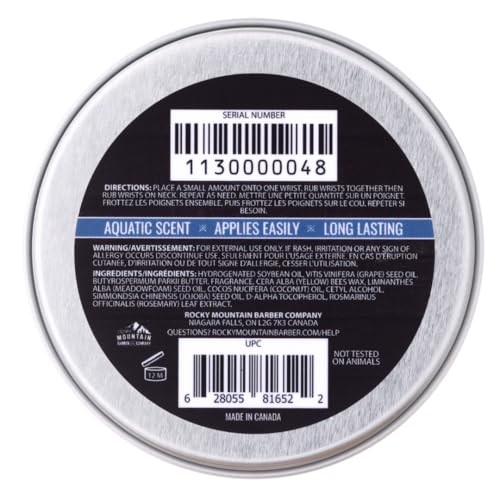 Rocky Mountain Solid Cologne Coastal Riptide applied to neck for balanced aroma.