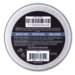 Rocky Mountain Solid Cologne Coastal Riptide applied to neck for balanced aroma.