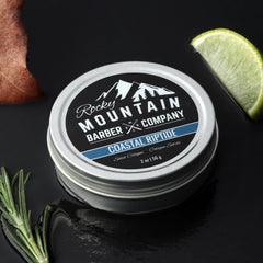 Rocky Mountain Solid Cologne Coastal Riptide behind ears for lingering scent.