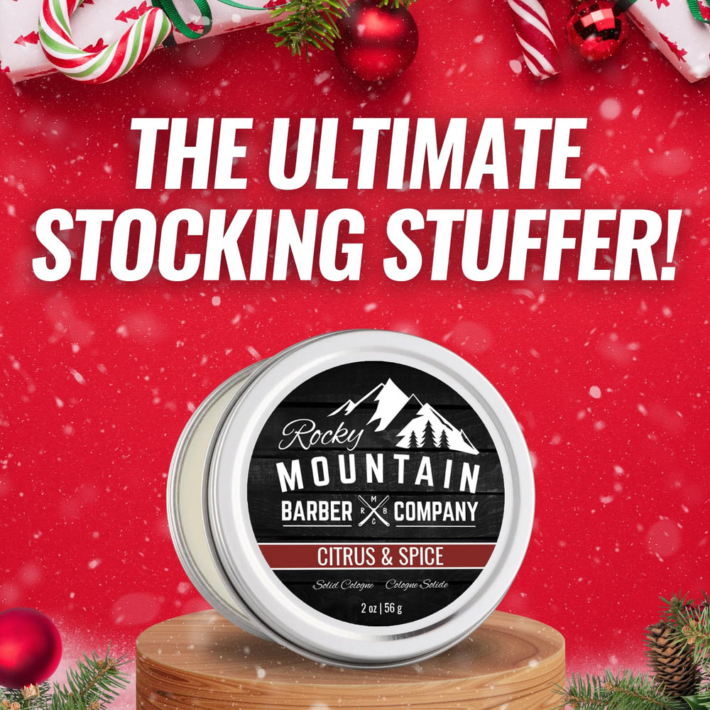 Rocky Mountain Solid Cologne durable metal tin design that resists leaks