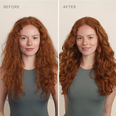 RODAN + FIELDS Defrizz Oil Treatment being dispensed for pre-shampoo care