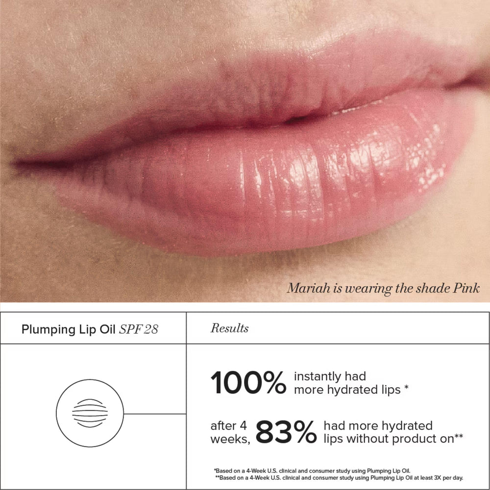 RODAN + FIELDS peptides in lip oil help define lip contour over time.