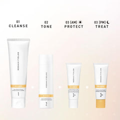 Rodan + Fields Reverse cleanser foaming action in a sink setting.