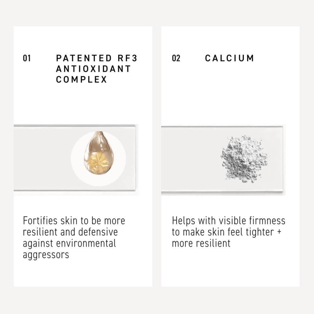 Rodan + Fields Total RF Serum ingredients close-up hinting at nourishing formulation.