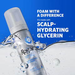 Rogaine foam application on dry scalp supports easy daily regrowth routine.