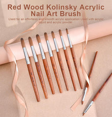 Rolabling nail brush ideal for professional salons and home DIY projects.