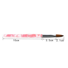 Rolabling professional salon-use display featuring five-brush set.