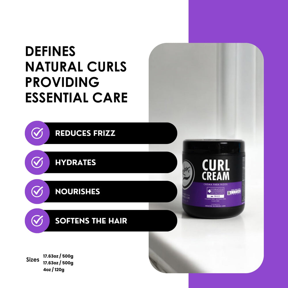 Rolda Curl Cream hair definition enhances curl shape while maintaining soft movement