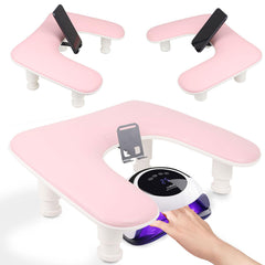 Rolomanve arm rest nails tech pink assembly for quick setup and stable support.