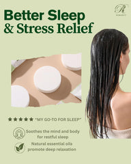 Romancy spa-like bathroom setup with shower steamers in use