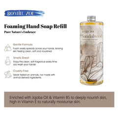 ROMIIE ZOI hand soap pour action creating rich foam
