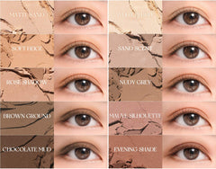 rom&nd Better Zan Palette open with swatches for versatile looks