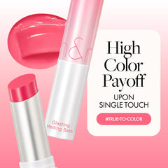 Rom&nd Glasting Melting Balm Kaya Fig rosy, timeless color with hydration