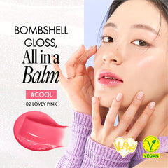 Rom&nd Glasting Melting Balm Sorbet Balm fresh coral shine and smooth lips