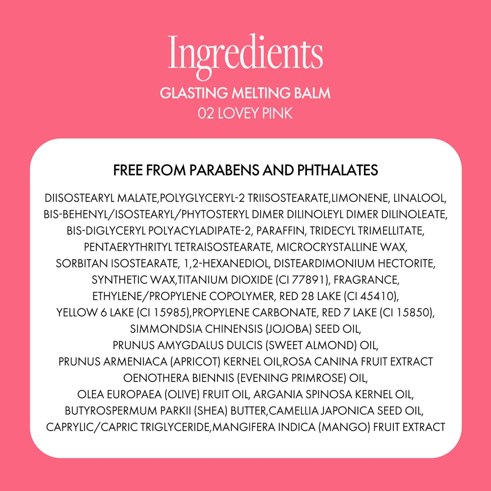 Rom&nd Glasting Melting Balm Veiled Rose timeless rosy tint with shine