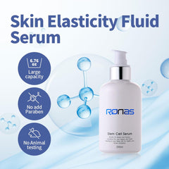 Ronas Stem Cell Serum being applied to skin for smooth layering under makeup