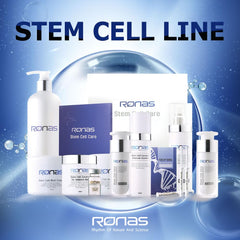 Ronas Stem Cell Serum routine setup for a daily morning skincare ritual