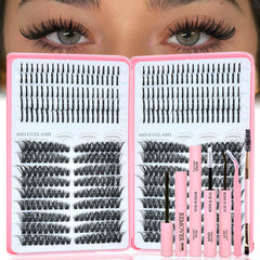 Rootoo lash clusters spikes for 60D-60D left and right, natural full look.
