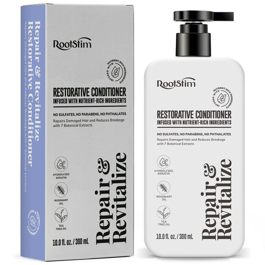 RootStim Rosemary Conditioner bottle showing premium formula for fuller-looking hair