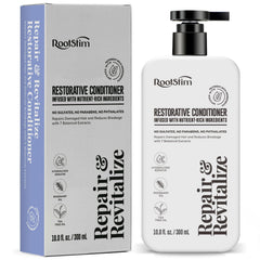 RootStim Rosemary Conditioner bottle showing premium formula for fuller-looking hair