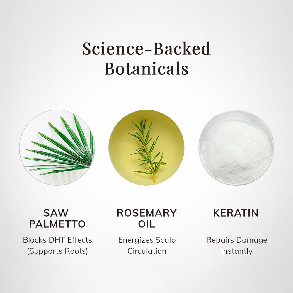 Application scene of RootStim Rosemary Conditioner demonstrating smooth detangling