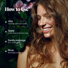 RootStim scalp massage scene illustrating circulation benefits.