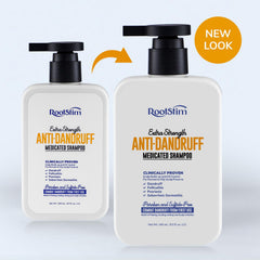 RootStim Seborrheic Dermatitis Shampoo easy rinse demonstrating smooth hair