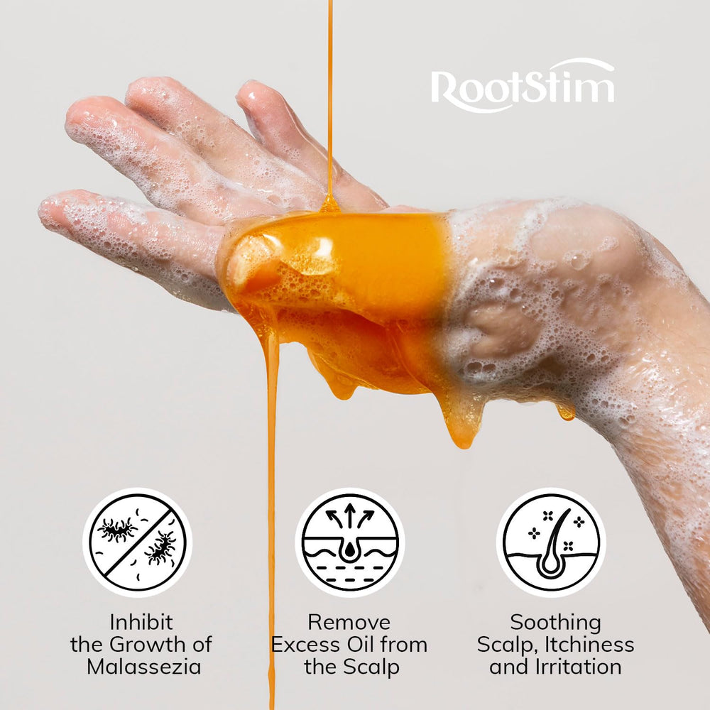 RootStim Seborrheic Dermatitis Shampoo menthol cooling for relief