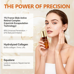 Close-up of RoowLtne serum texture ready for quick absorption