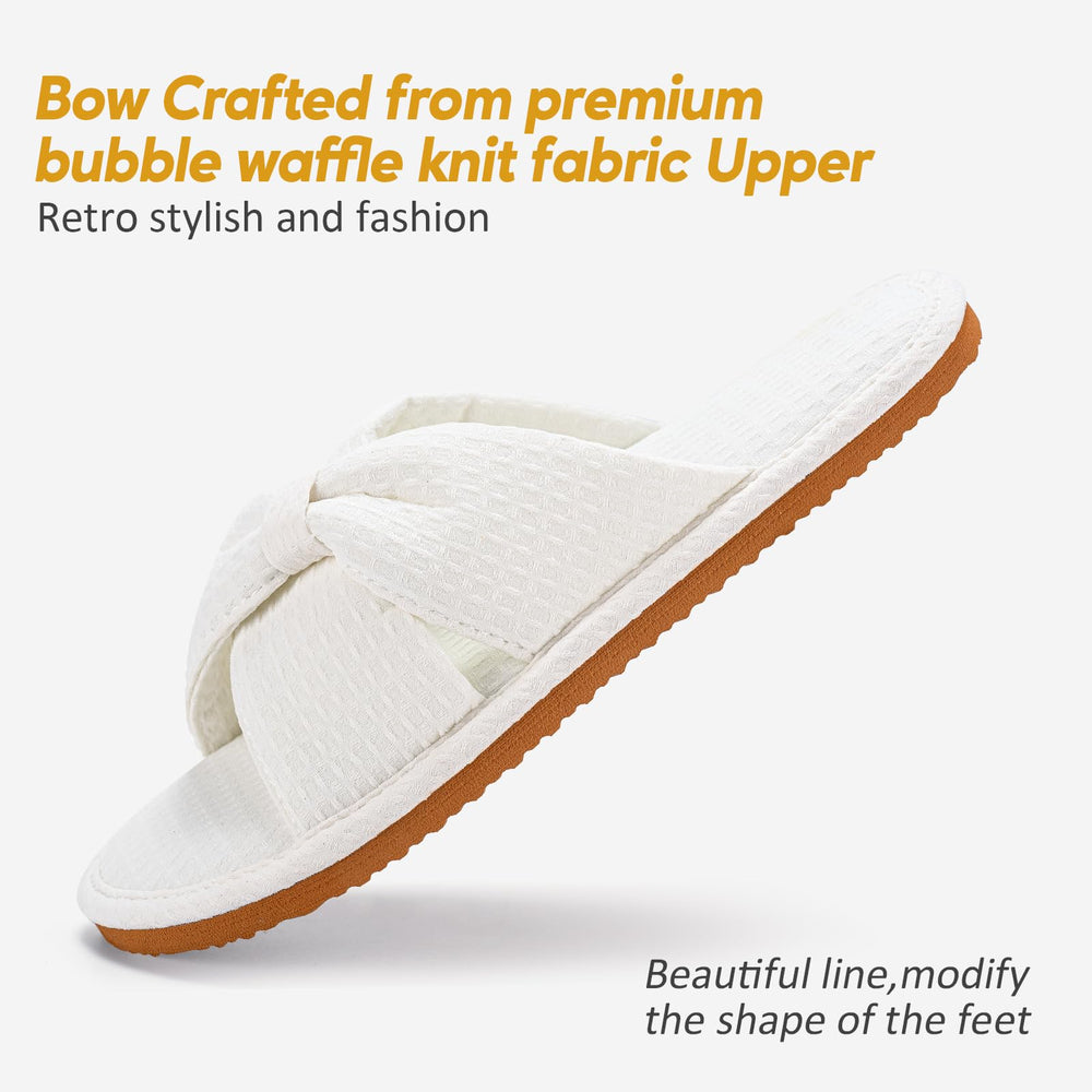 ROPULP waffle-knit upper delivers breathable softness during home use.