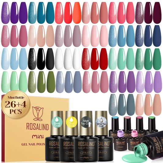 ROSALIND gel nail polish set boxed for gifting and storage.