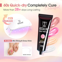 ROSALIND base coat improves adhesion for longer wear.