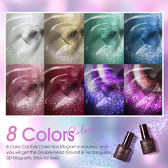 ROSALIND cateye stars effect demonstrates sparkling details under LED curing