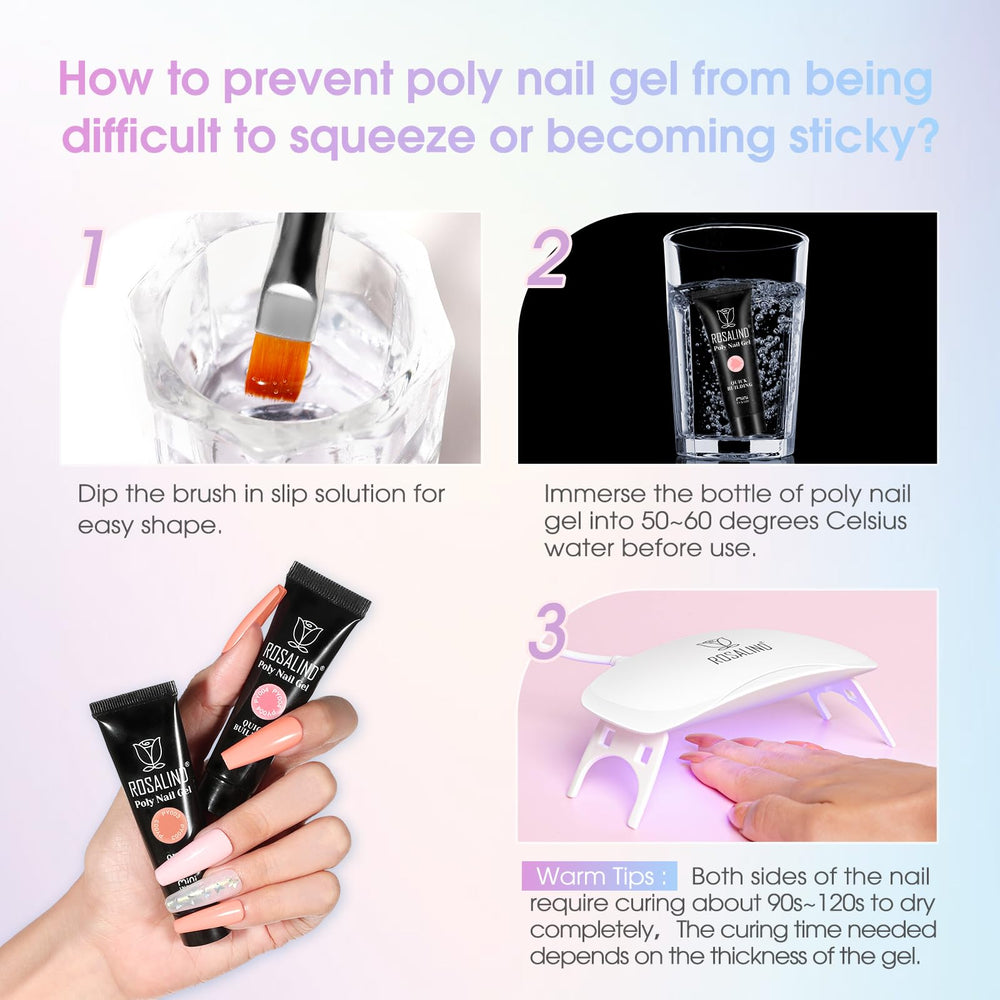 ROSALIND compact mini lamp and portable nail gel supplies