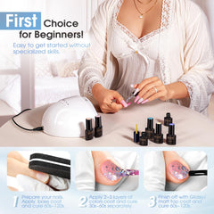 Rosalind Glitter Sequins Gel Polish removal using acetone method for safe removal