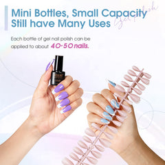 ROSALIND glossy top coat provides a shiny, durable finish on nails.