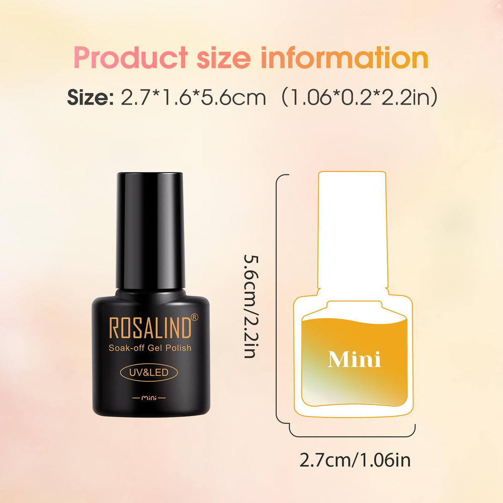 ROSALIND Travel-friendly packaging shown for easy at-home spa nails.