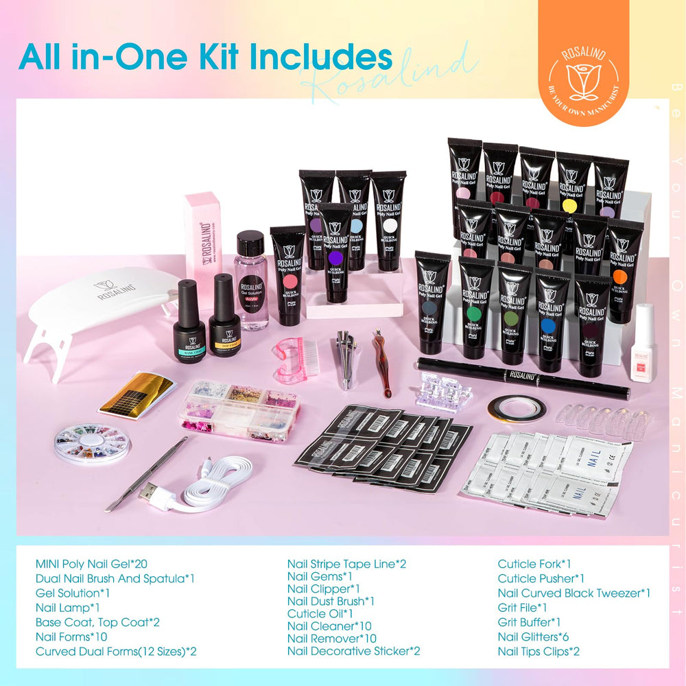 ROSALIND nail clippers and cuticle oil help clean nails and care.