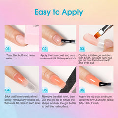 ROSALIND nail forms and clips enable neat extensions.