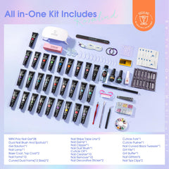 ROSALIND nail forms and clips aid shaping for beginners.