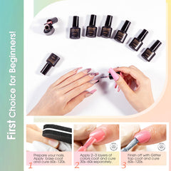 ROSALIND UV/LED lamp curing steps illustrated for even layers.