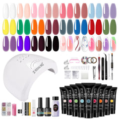 ROSALIND poly nail gel colors kit with vibrant hues for salon-like at-home manicures