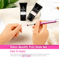 ROSALIND poly nail gel kit 120ml set for DIY art