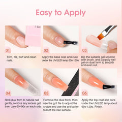 ROSALIND nail tips clips secure extensions during curing for solid designs