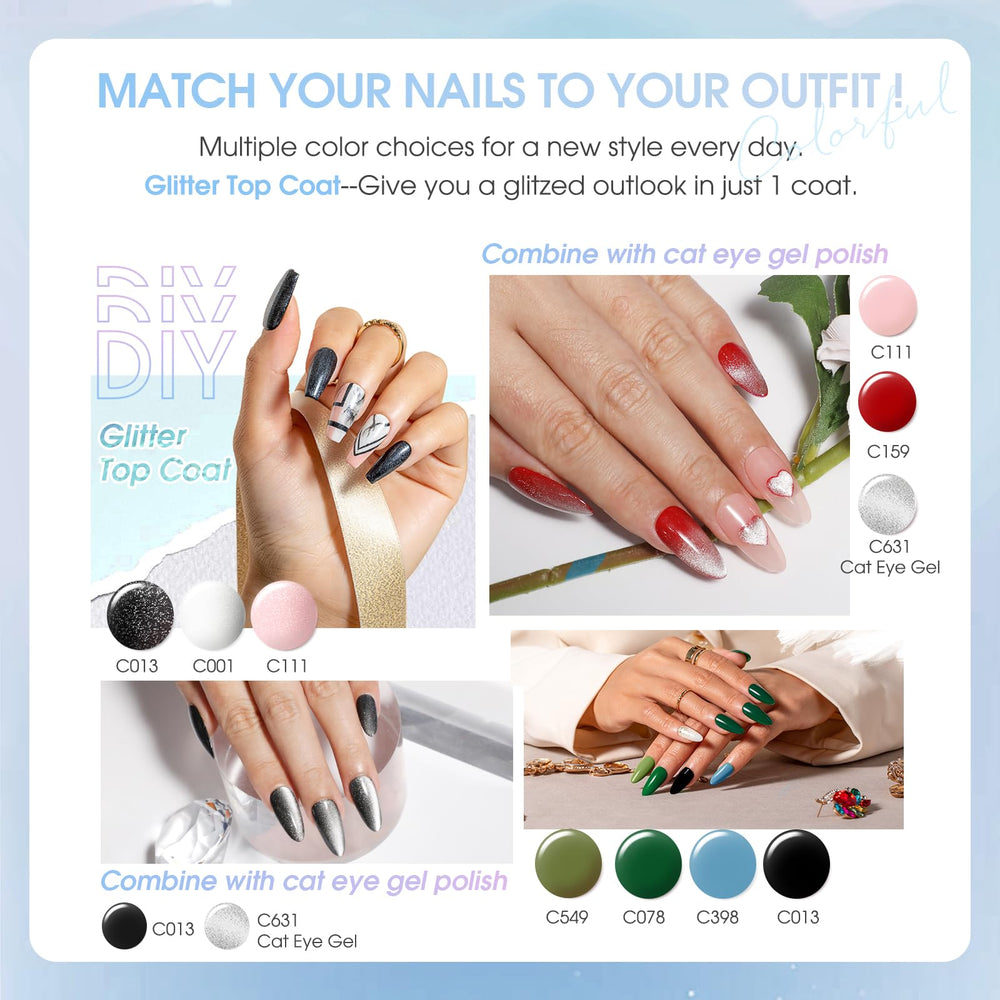 Rosalind glossy top coat 10ml for glass-like shine